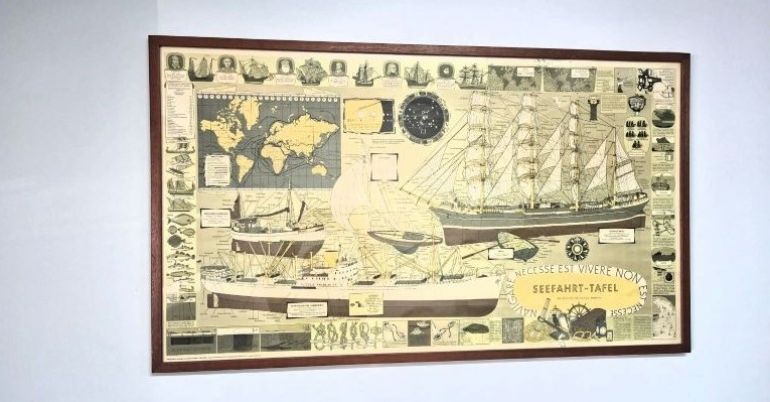 An original 1970's vintage print from a golden age of maritime art.